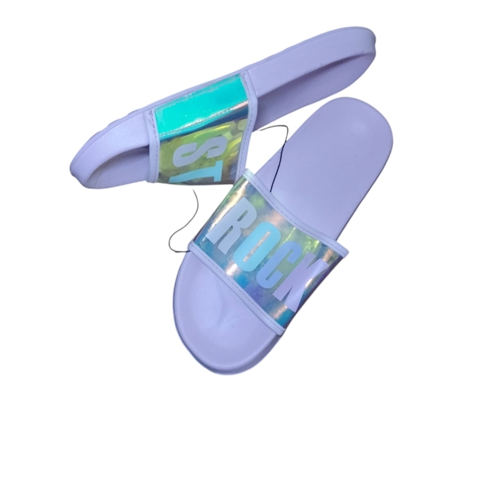 West Loop Iridescent Slide Sandals